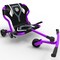 EzyRoller: Pro X - Purple - Ride-On Scooter, Cambering Motion, Pedal Free Cart, Hand Brakes, Extendable Frame, 220lb Capacity, Kids-Teens-Adults 9+